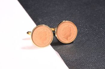 2008 18th Birthday One Penny Coin Cufflinks, 4 of 5