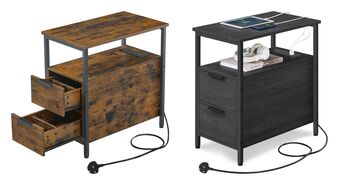 Slim Side Table Charging Station Drawers, 8 of 8