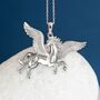 Sterling Silver Pegasus Necklace, thumbnail 1 of 12