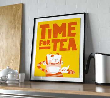Time For Tea Kitchen Print, 4 of 8
