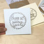 Personalised Anniversary Papercut Card, thumbnail 11 of 12