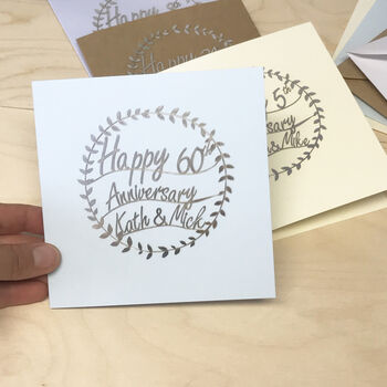 Personalised Anniversary Papercut Card, 11 of 12