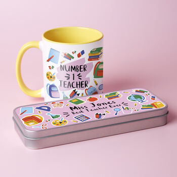 Mug And Pencil Tin Teacher Gift Set, 3 of 8