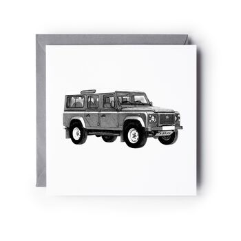 4x4 Off Road Countryside Vehicle Card, 3 of 6