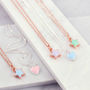 Pastel Enamel Maid Of Honour Gift Necklace, thumbnail 7 of 12