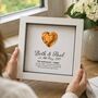 Personalised 7th Anniversary Gift Framed Copper Heart, thumbnail 3 of 10