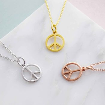 Peace Symbol Necklace, 5 of 8