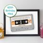 60th Birthday Print Songs On The Day You Were Born 1966, thumbnail 12 of 12