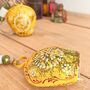Mustard Yellow Traditional Indian Hand Painted Cow Bell, thumbnail 8 of 9