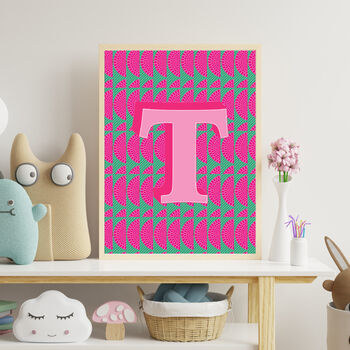 Personalised Letter Wall Print, 10 of 12