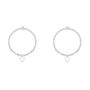 Grandmother And Granddaughter Pearl Heart Charm Bracelet Set, thumbnail 2 of 3