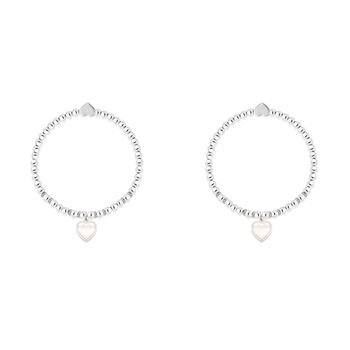 Grandmother And Granddaughter Pearl Heart Charm Bracelet Set, 2 of 3