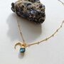 Gemstone With Meaning And Moon Charm Necklace, thumbnail 5 of 12