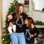 Baby's Christmas Tree Personalised Sweatshirt Black, thumbnail 2 of 2