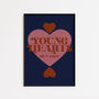 Young Hearts Run Free | Disco Print | Music Poster | Wall Art | A5 A4 A3 | Retro Inspired Music Print | Disco | Bold | Typographic |, thumbnail 6 of 8