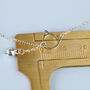 Sterling Silver Cat Pendant Necklace With Hanging Bell, thumbnail 5 of 5