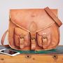 Personalised Leather Satchel Style Saddle Bag, thumbnail 3 of 8