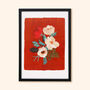 Illustrated Botanical Print Anemone Flower, Unframed, thumbnail 2 of 6