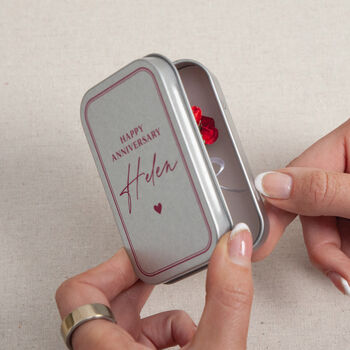 Forever Roses Anniversary Keepsake In Mini Tin, 4 of 5