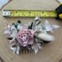 Baby Pale Pink Dried Flower Hair Comb, thumbnail 3 of 5