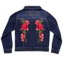 Personalised Kids Denim Jacket With Embroidered Roses, thumbnail 4 of 7