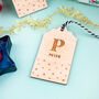 Personalised Spotty Christmas Stocking/Gift Tag, thumbnail 2 of 4