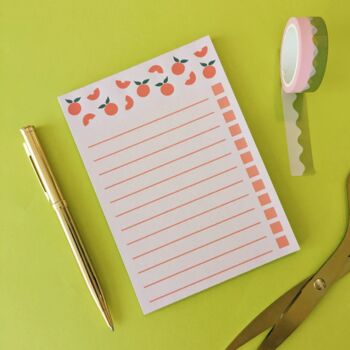 A6 Peach To Do List Notepad, 3 of 5