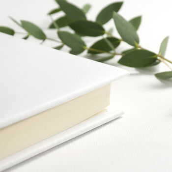 Personalised White Leather Photo Album, 10 of 12