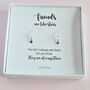 Friends Are Like Stars Silver Earring Gift Box, thumbnail 4 of 5