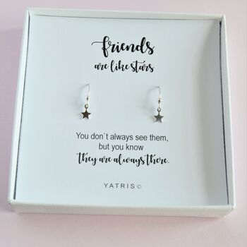 Friends Are Like Stars Silver Earring Gift Box, 4 of 5