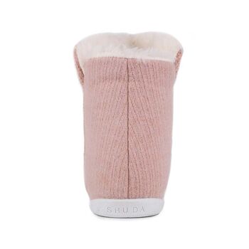 Women's Cosy Boot Slippers In Blush Pink, 4 of 11