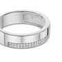 Single Crystal Band Ring 925 Solid Silver, thumbnail 4 of 5