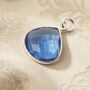 Silver Blue Topaz December Birthstone Pendant, thumbnail 1 of 2