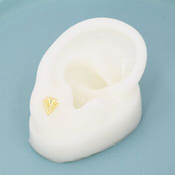 Sterling Silver Double Triangle Stud Earrings, 3 of 12