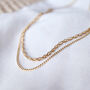 14k Gold Fill Layered Chain Necklace, thumbnail 3 of 4