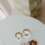 Lilja Acetate Flower Gold Hoop Earrings, thumbnail 2 of 2