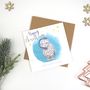 Personalised Owl Christmas Card, thumbnail 1 of 2