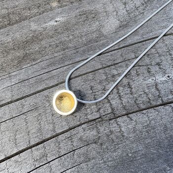 Small Gold Leaf Dome Pendant, 5 of 8