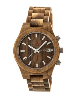 Earth Wood Castillo Bracelet Watch W/Date, 5 of 5