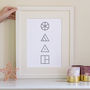 Glyph Family Print Personalised, thumbnail 6 of 10