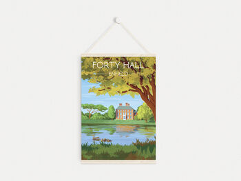 Forty Hall London Travel Poater Art Print, 6 of 8