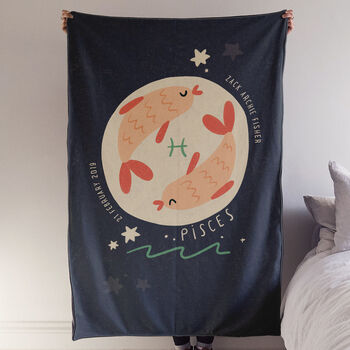 Personalised Star Sign Zodiac Blanket, 3 of 7
