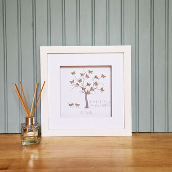 Roots Of A Family Personalised Butterfly Family Tree, 4 of 8
