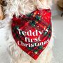 Personalised Christmas Puppy Bandana, thumbnail 1 of 4