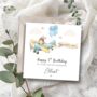 Airplane Bunny Birthday Card For Boy Or Girl, Any Age, Rabbit Card, thumbnail 2 of 5