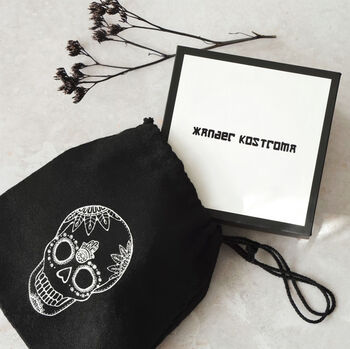 Mens Gold Tone Black Onyx Crystal Bracelet, 2 of 3