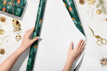 Festive Houses Christmas Wrapping Paper, 6 of 6