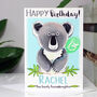 Personalised Koala Relation Birthday Card, thumbnail 4 of 9