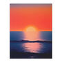 Morning Glory Sunset On Sea Orange Blue Wall Art Print, thumbnail 6 of 6