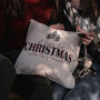 Personalised Tartan Christmas Cushion, thumbnail 3 of 3